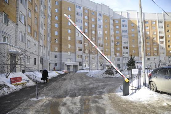 Установка шлагбаума